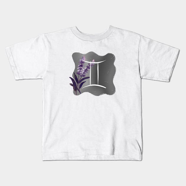 Gemini Zodiac Sign May June Birthday Horoscope Astrology Kids T-Shirt by hudoshians and rixxi